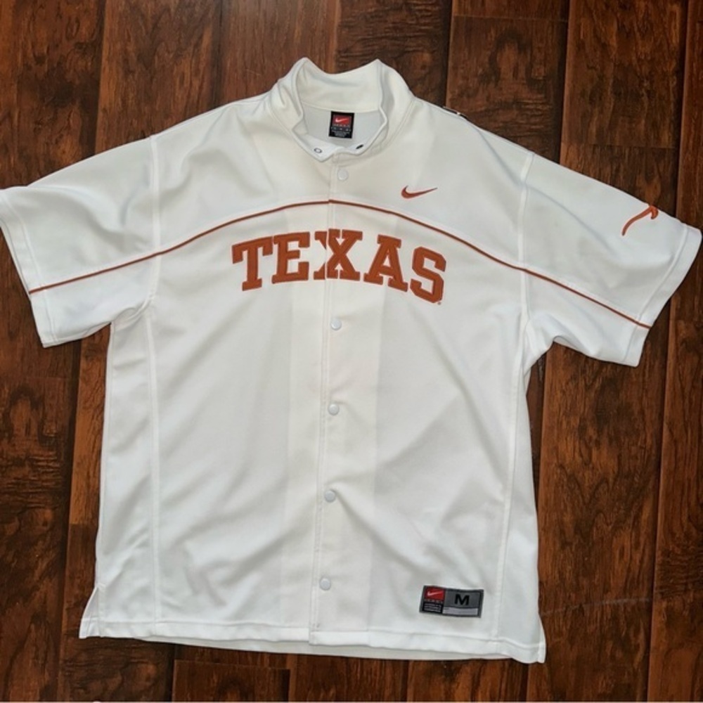 EXCELLENT CONDITION NIKE 1990 TEXAS LONGHORN SHOOTING BASKETBALL JERSEY SIZE M - Picture 1 of 5